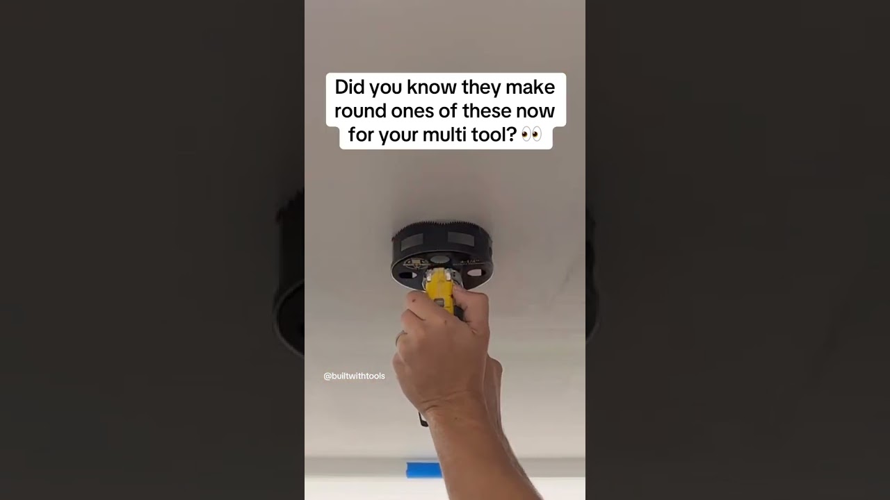 How to Cut Recessed Light Holes with a MULTI TOOL⚡