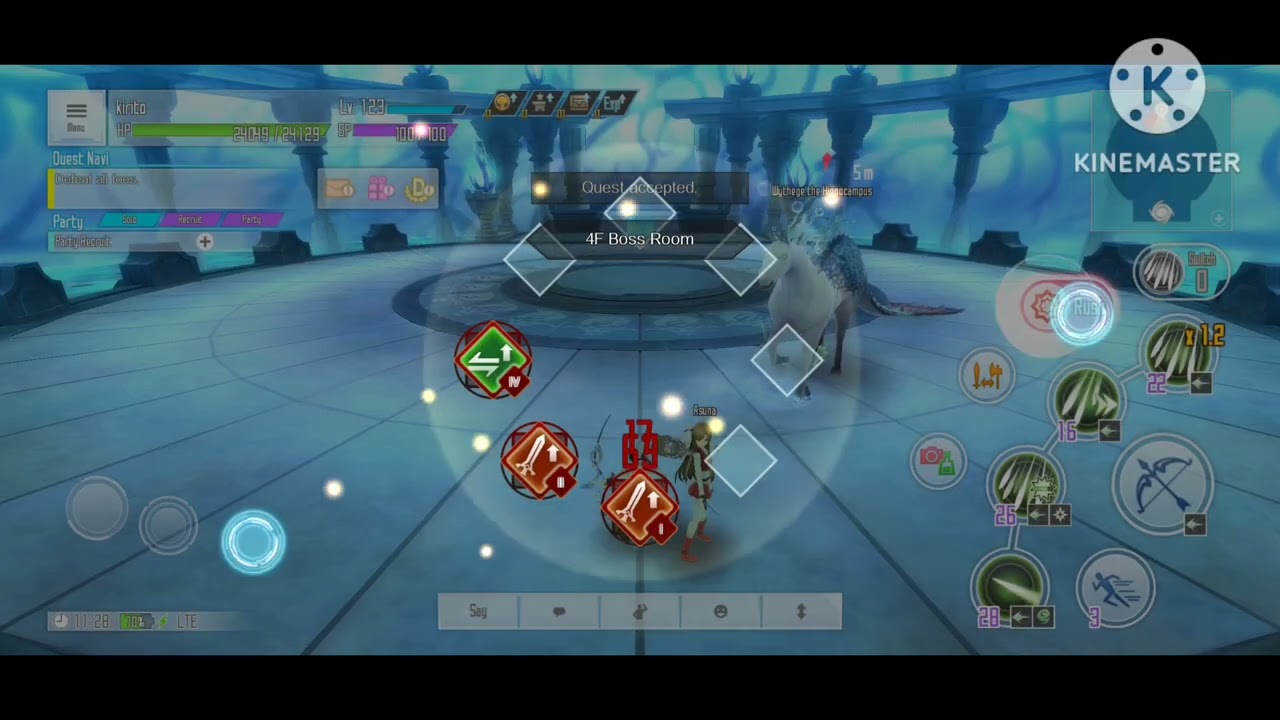 How to defeat floor 4 boss Wythege the Hippocampus in SAOIF(Sword Art Online: Integral Factor)