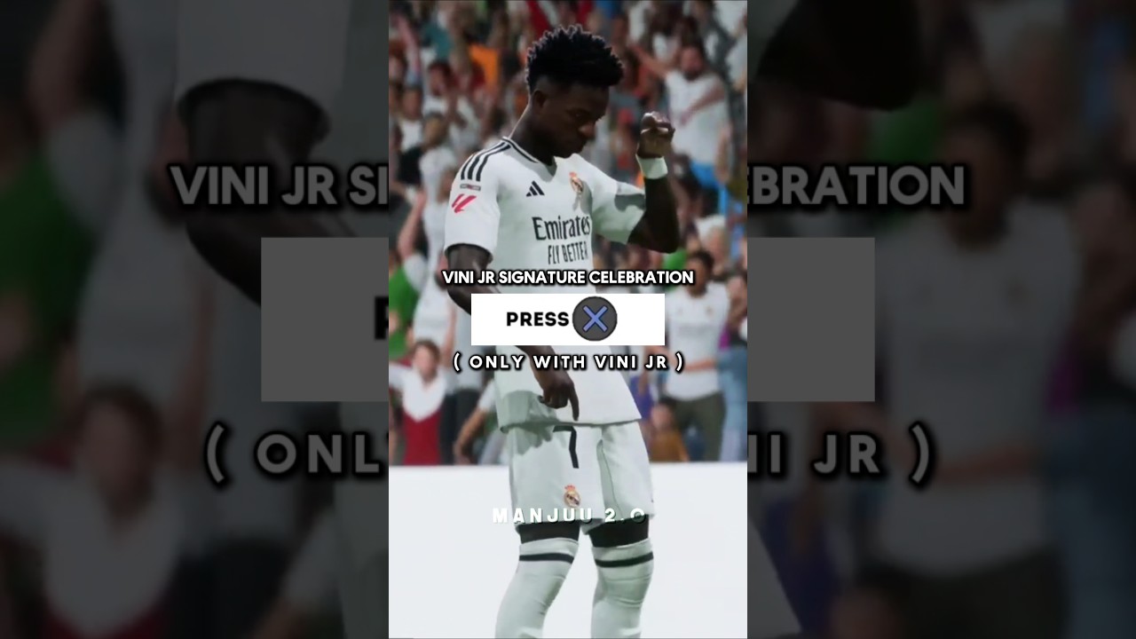 HOW TO DO *NEW* VINI JR CELEBRATION 😛 #football #vinijr #fc25 #eafc25