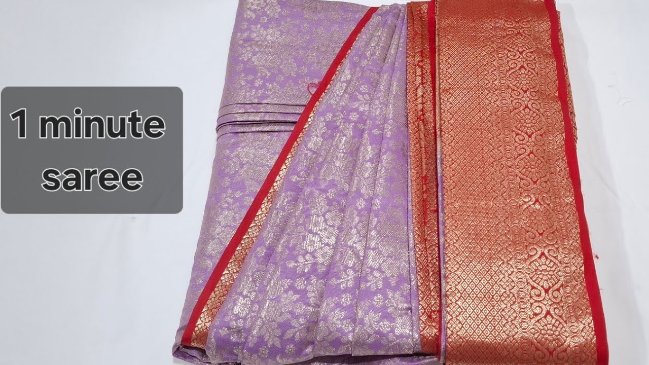 How to do professional saree pre pleating in 20 minutes / box folding/ pre folding