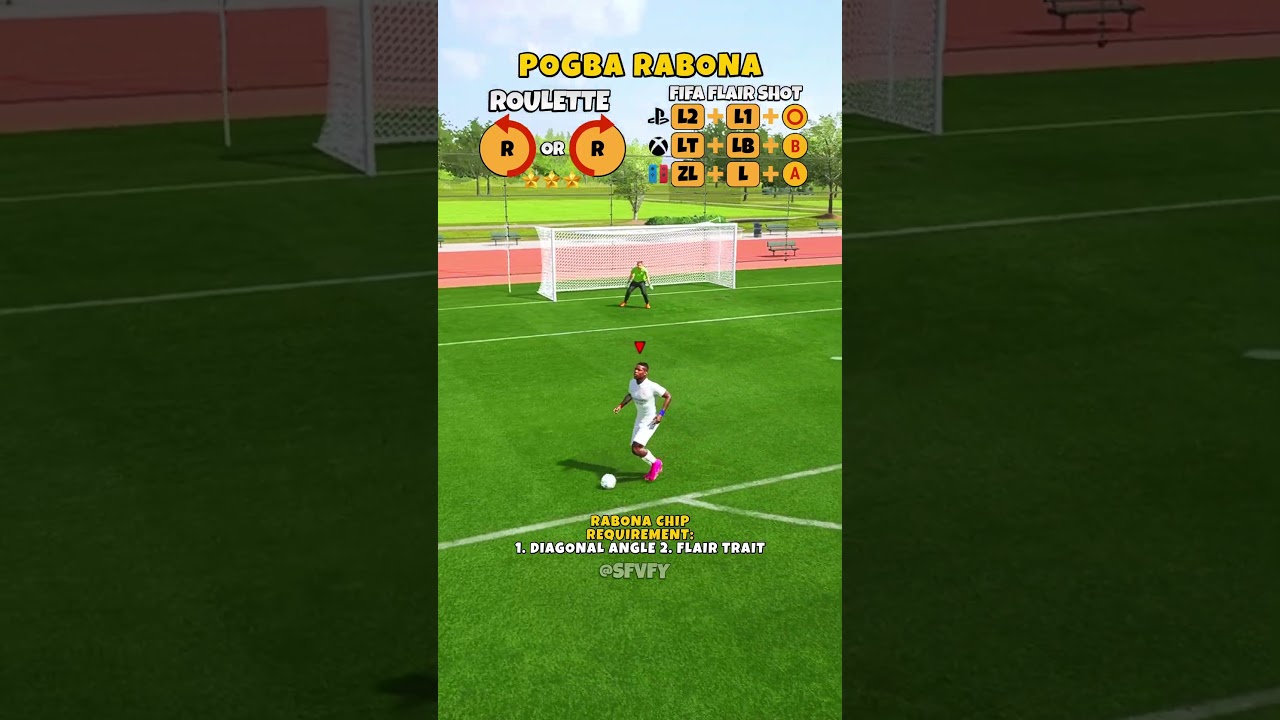 How To Do Rabona Chip Shot | FIFA Flair Shots