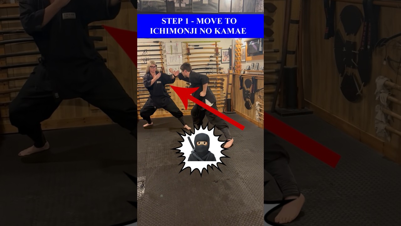 How To Do TAIJUTSU Ichimonji No Kata in a FIGHT 💥 #Shorts #Ninjutsu #Taijutsu