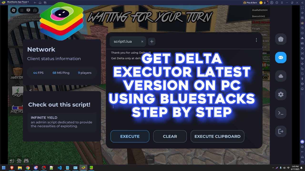 How to download & install Delta Executor On PC/WINDOWS Using BlueStacks Emulator | Roblox Executor
