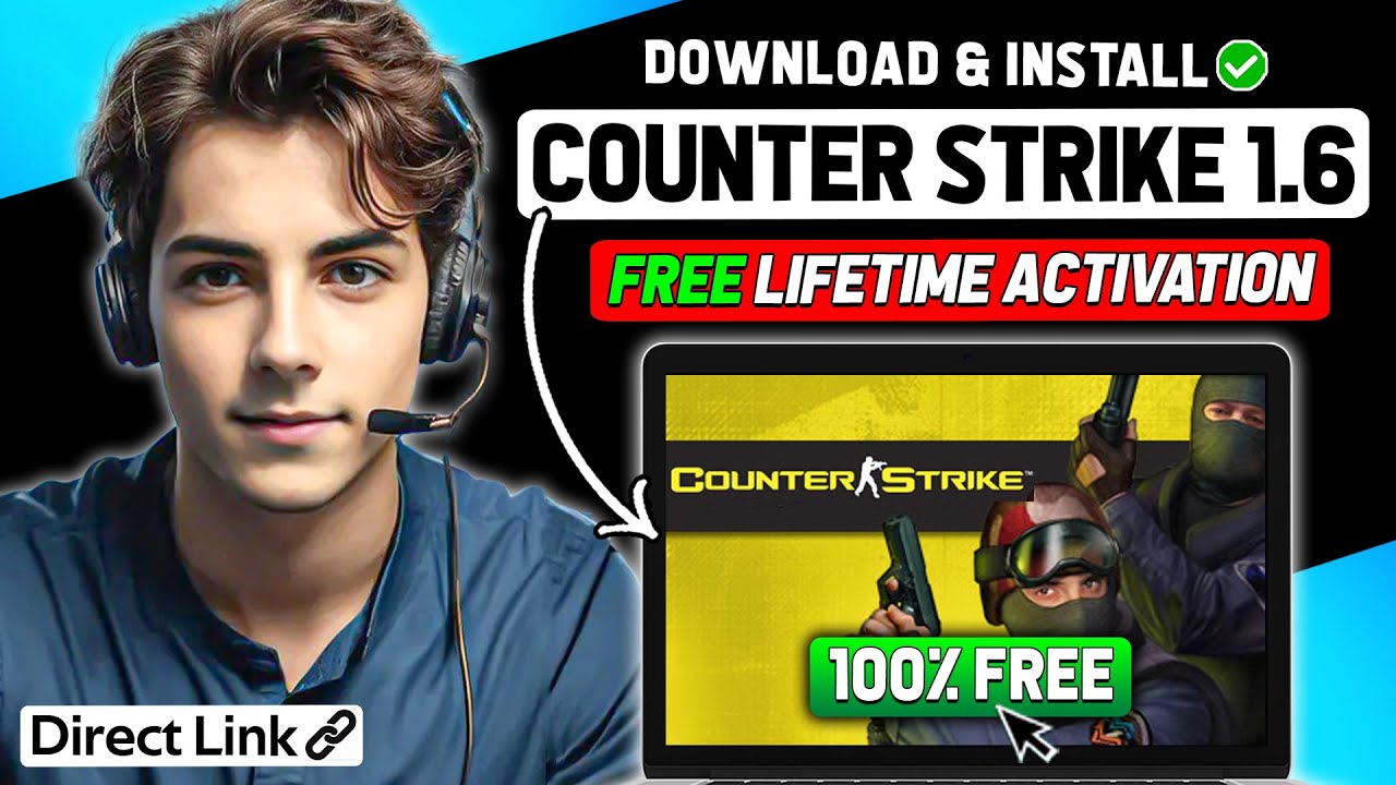 HOW TO DOWNLOAD & PLAY COUNTER STRIKE 1.6 ON PC FOR FREE 2024 (2024 Updated Way)