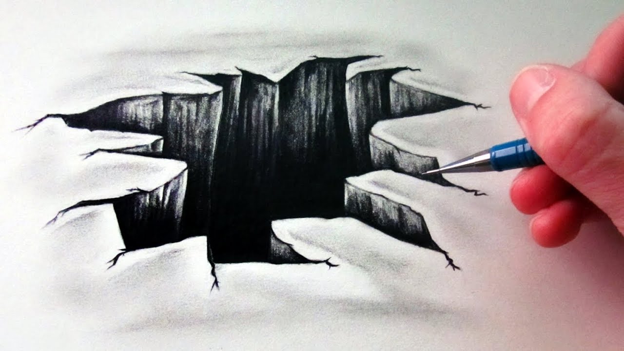 How to Draw a 3D Hole - Optical Illusion