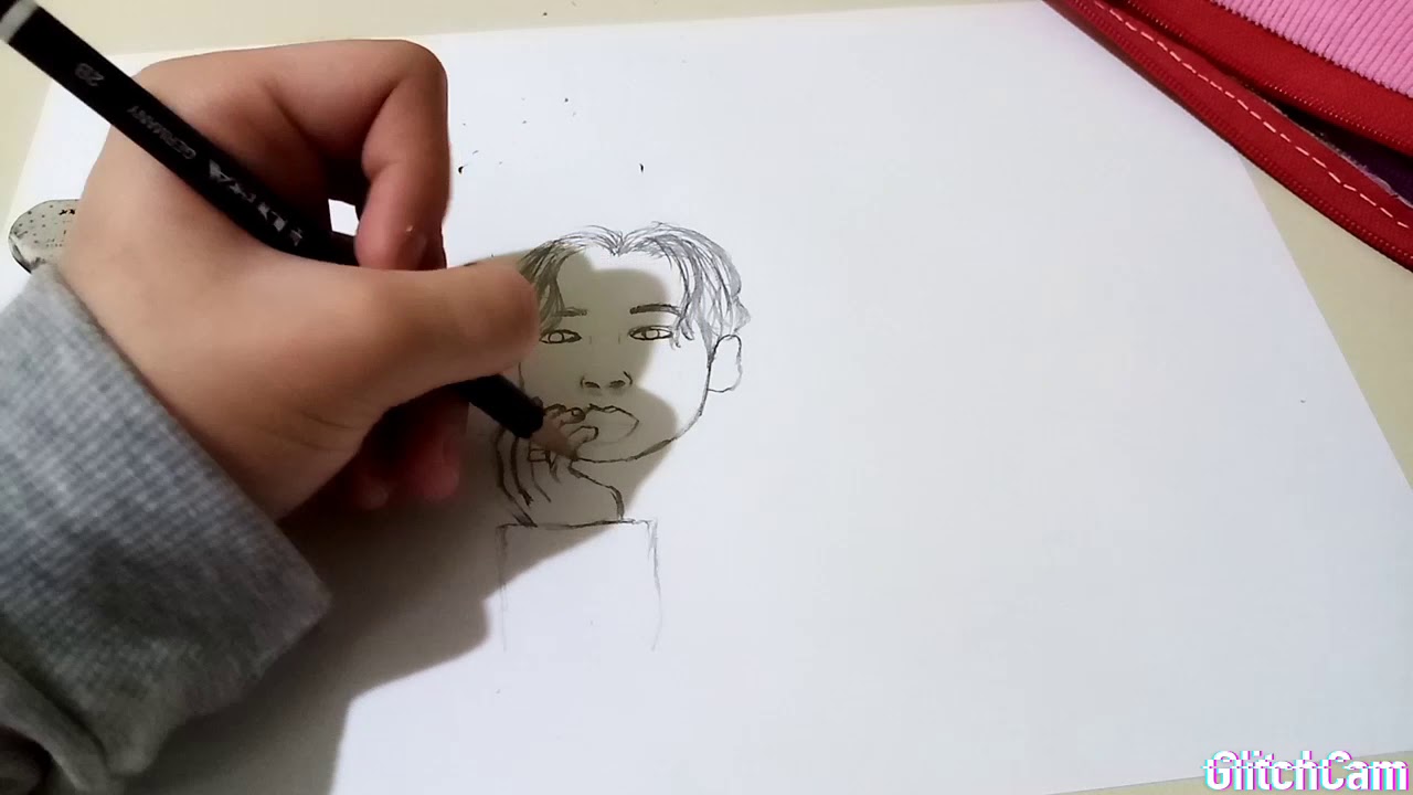 How to draw a BTS Jimin. Bts Jimin nasıl çizilir