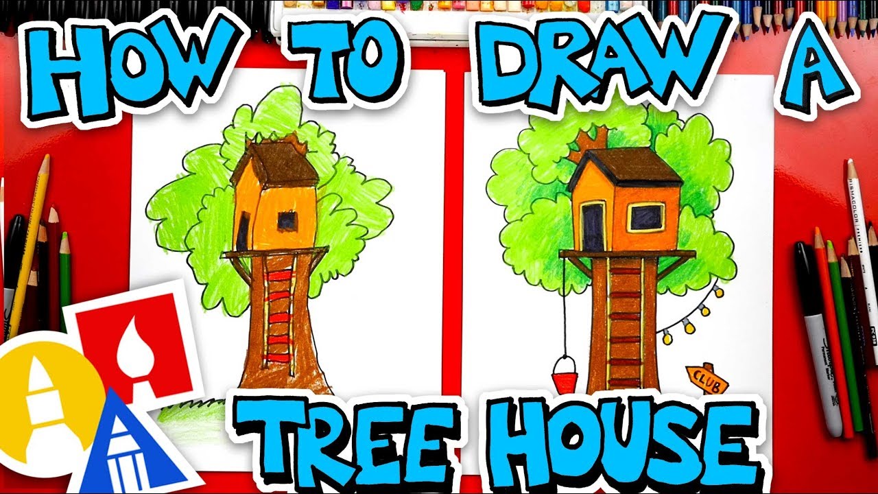 How To Draw A Treehouse