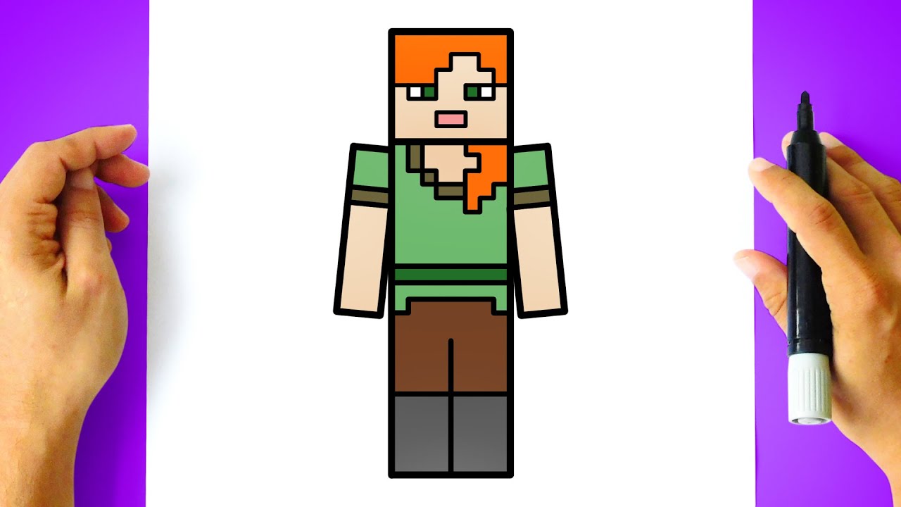 How to DRAW ALEX MINECRAFT