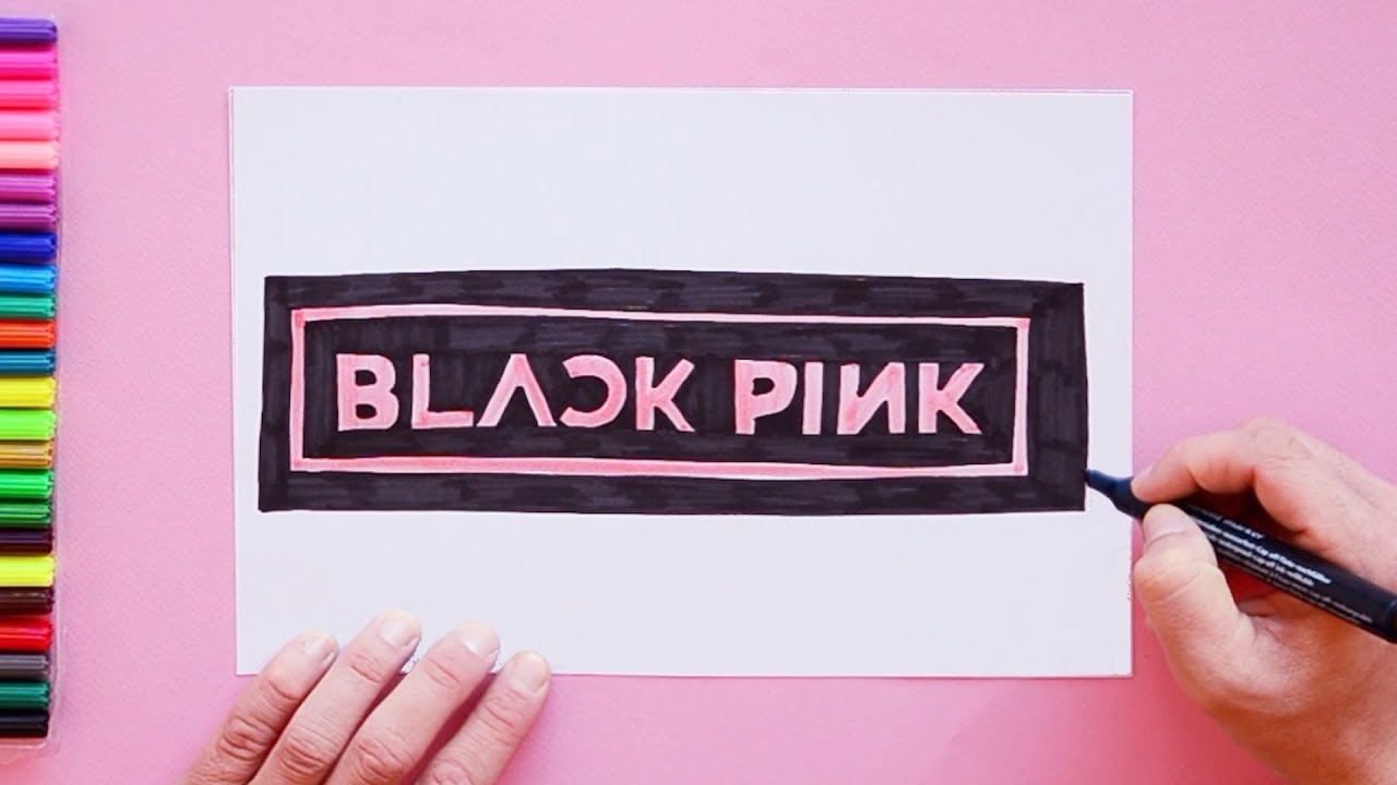 How to draw Blackpink Band Logo #art #artforall #arttutorial #easydrawing