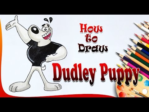 How to Draw Dudley Puppy from TUFF Puppy || Easy drawing step by step