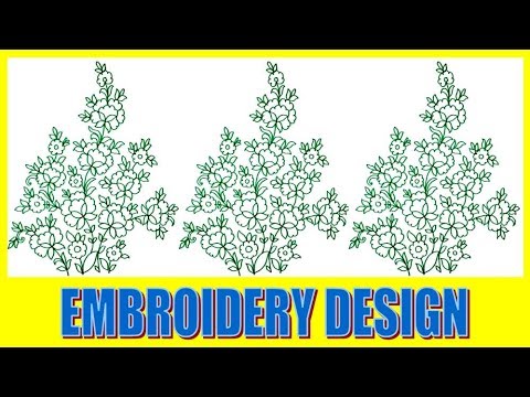 How to Draw Embroider Design for Sharee Salor kameez || Colour pencil Drawing