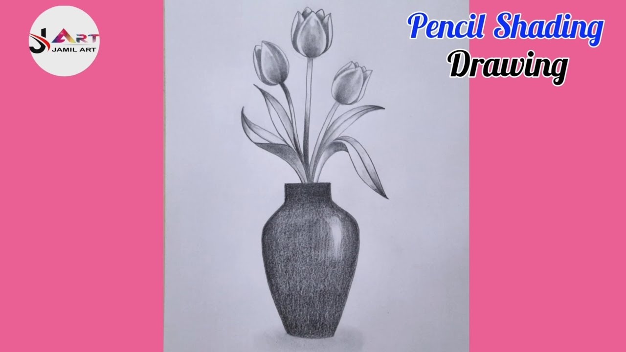 How To Draw Flower Pot /Pencil Shading Flower Pot for Beginners