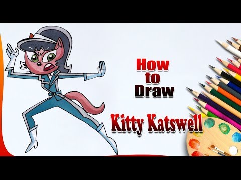 How to Draw Kitty Katswell || Easy drawing