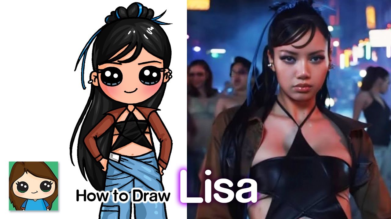 How to Draw Lisa BlackPink | Rockstar