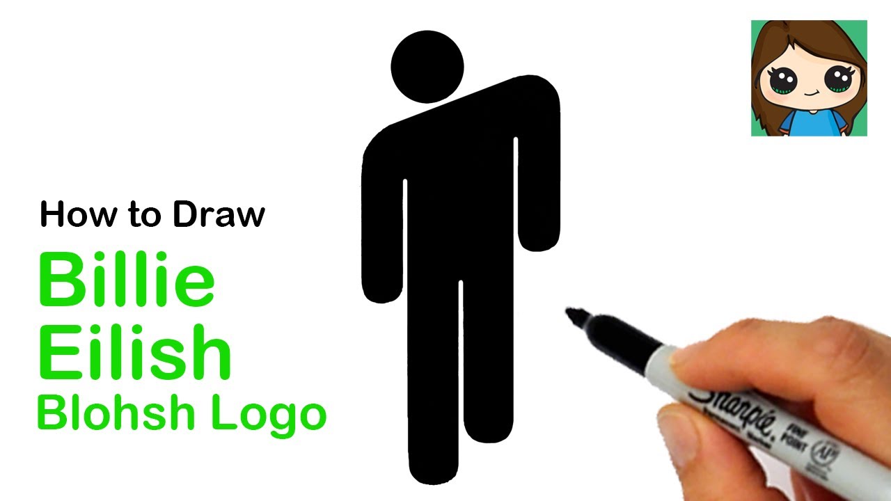 How to Draw the Billie Eilish Blohsh Logo 🎵