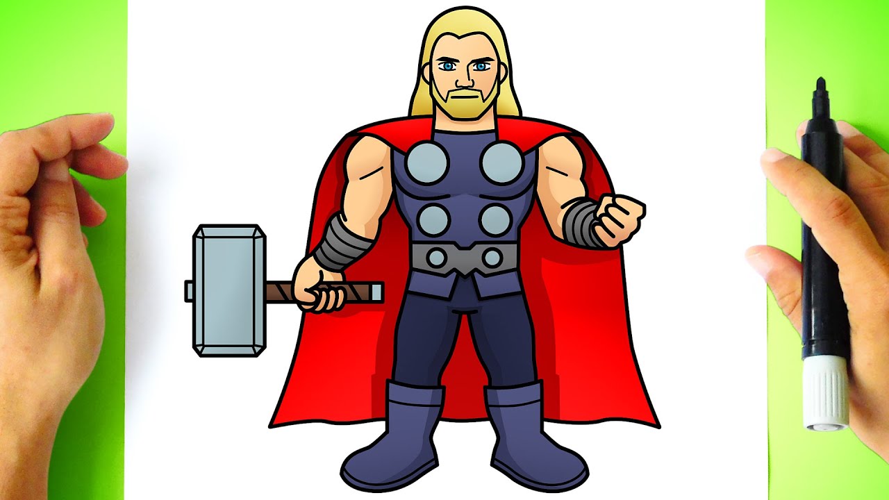 How to DRAW THOR easy