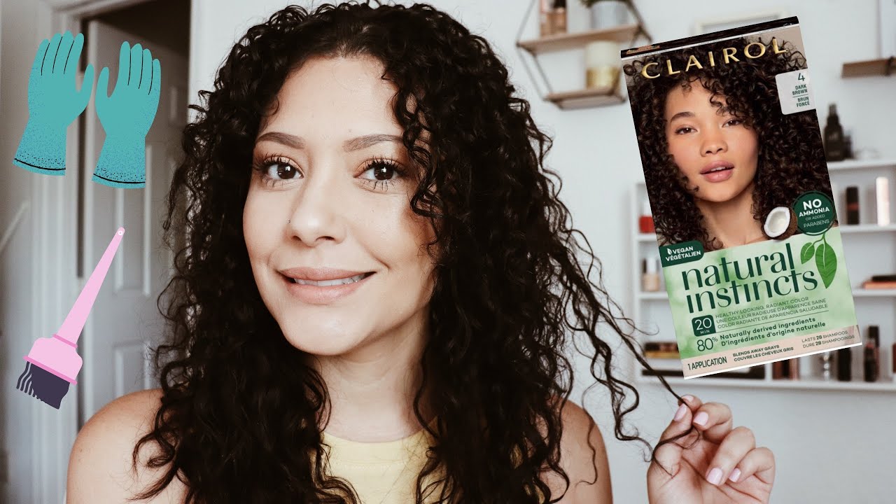 How to dye your own hair/ Clairol Natural Instincts 4 Dark Brown Nutmeg