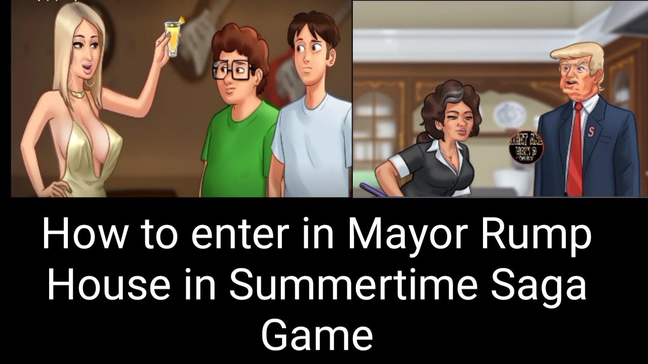 how to enter in Mayor Rump house in summertime saga game || Summertime saga game