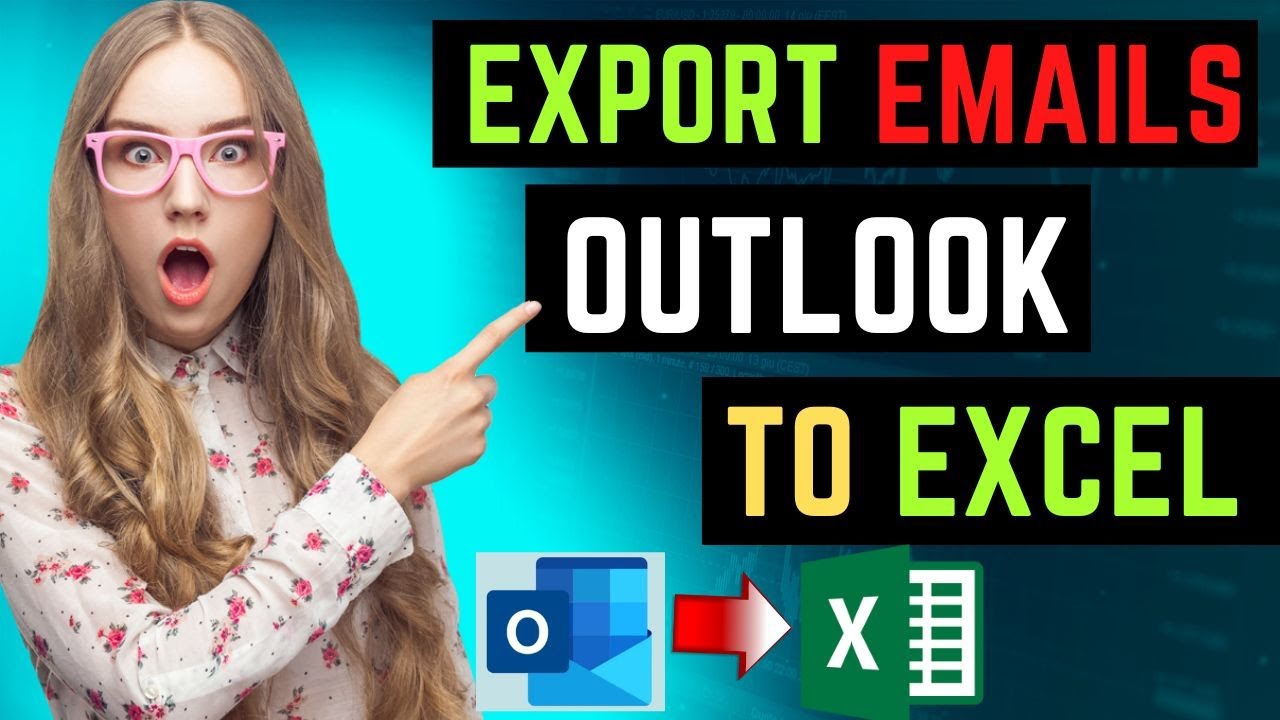 How to export data from outlook to excel || How to export email to excel
