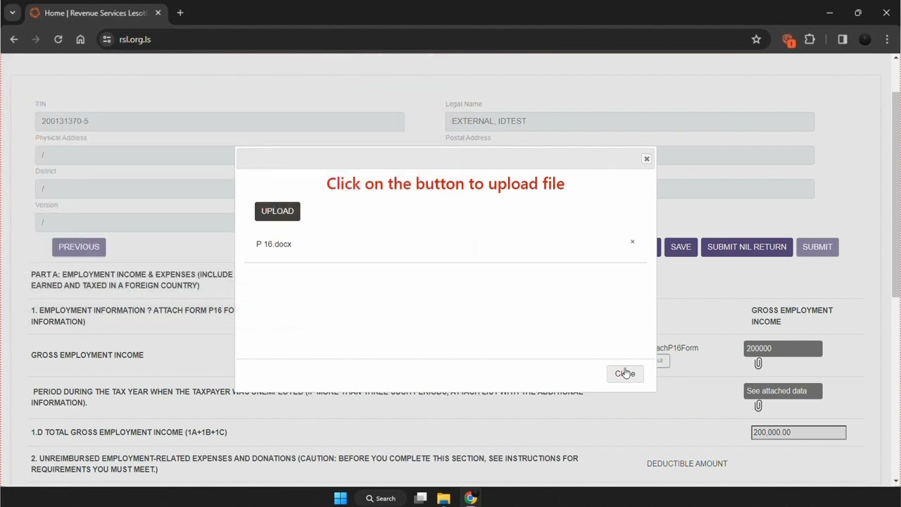 How to file resident individual income tax return  (RIIT) in e-Tax platform.