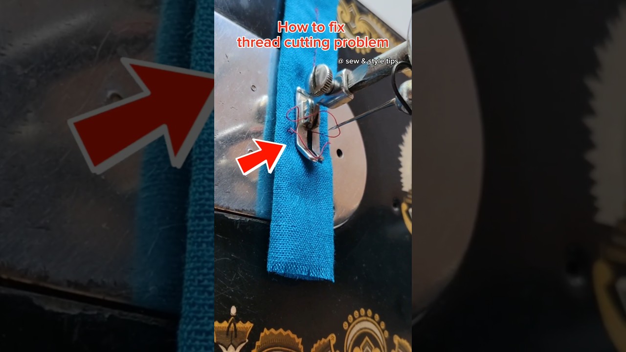 How to fix thread cutting problem in sewing machine #sewingtipsandtricks #sewingmachinerepair