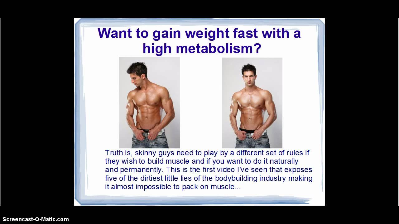How To Gain Weight Fast With a High Metabolism
