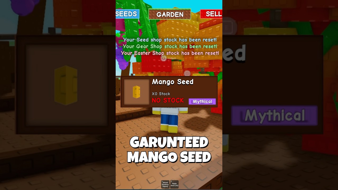 HOW TO GET A GUARANTEED MANGO SEED IN GROW A GARDEN  #roblox #robloxgames #growagarden #fisch
