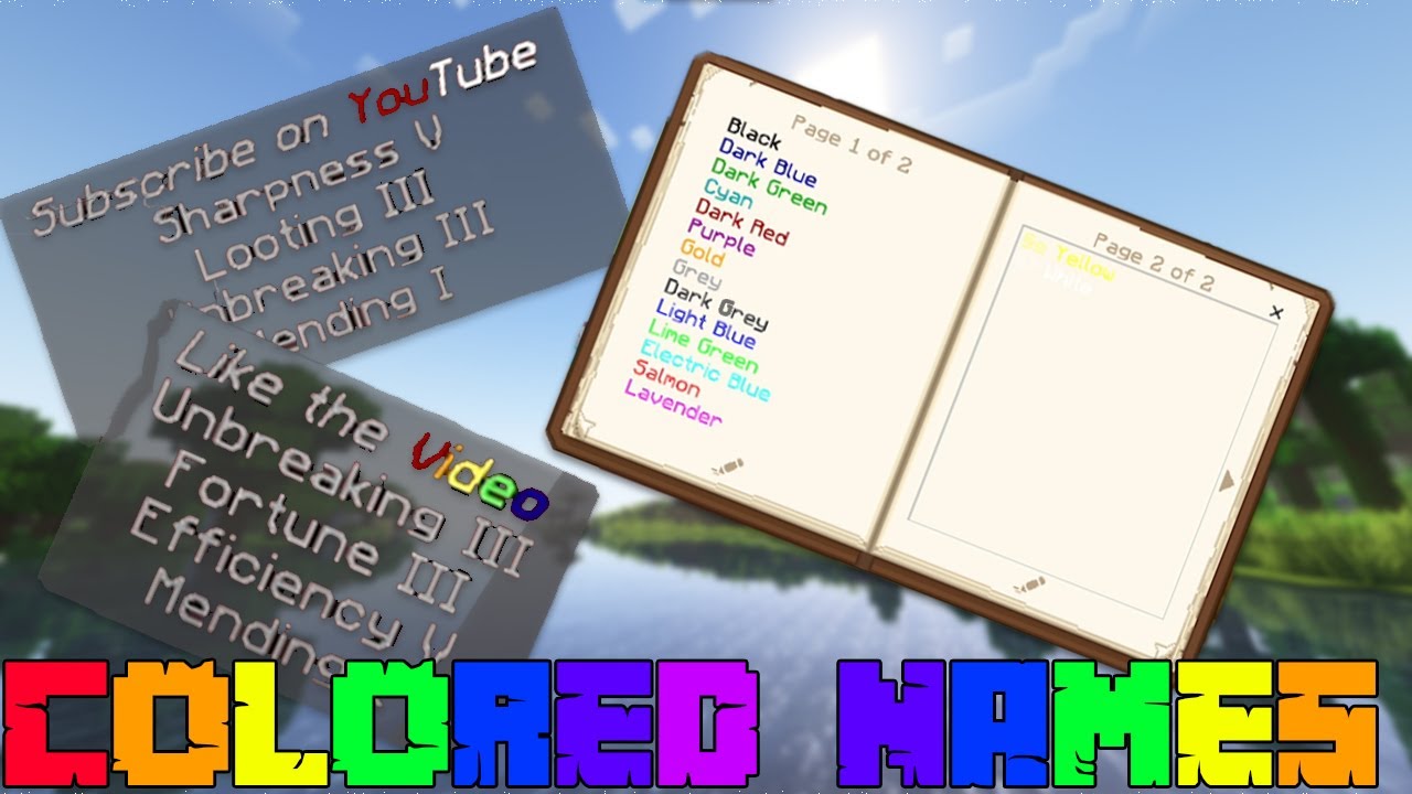 How to Get Colored Item Names in Minecraft #Shorts