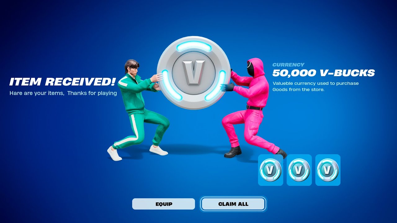 HOW TO GET FREE V-BUCKS IN FORTNITE SQUID GAME UPDATE! (STILL WORKS)