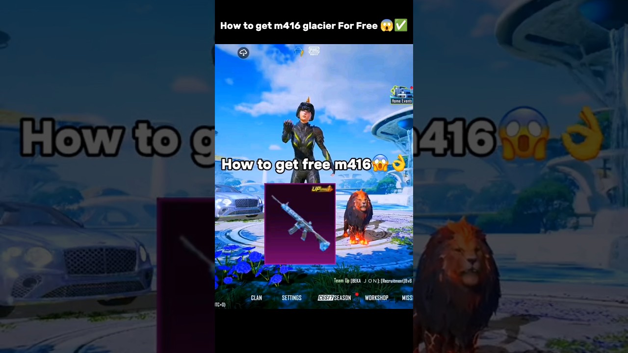 How to get m416 glacier For Free 😱✅#pubgmobile #mrijazplays #pubgtips #tipsandtricks