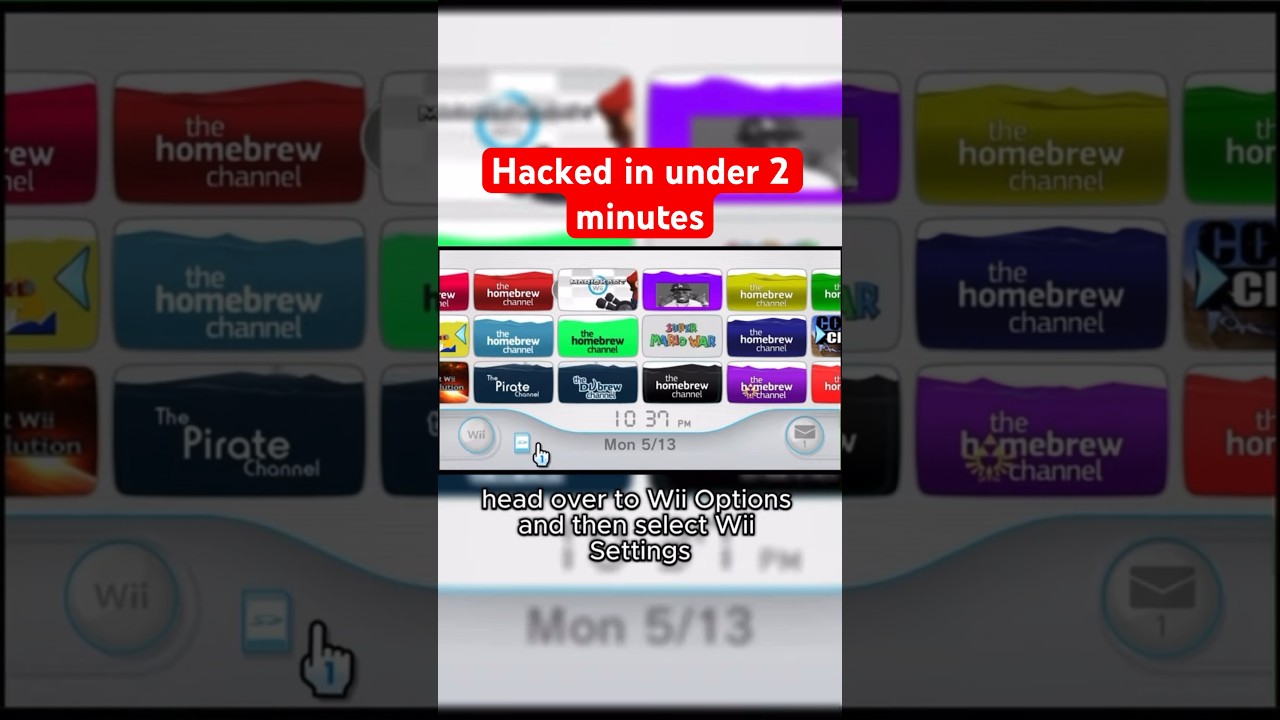 How to Hack your Wii in 2 minutes #wii  #tutorial #shorts