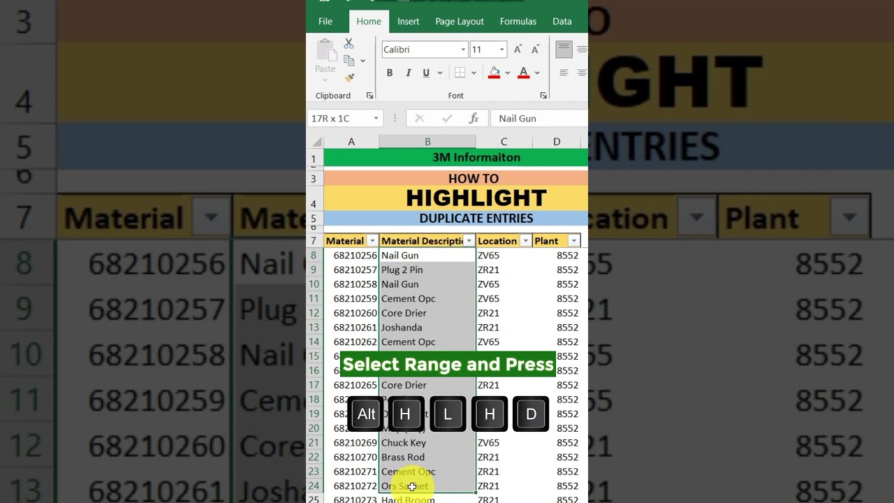 How to Highlight Duplicates in Excel | Highlight Duplicates Excel #automationskills  #exceltips