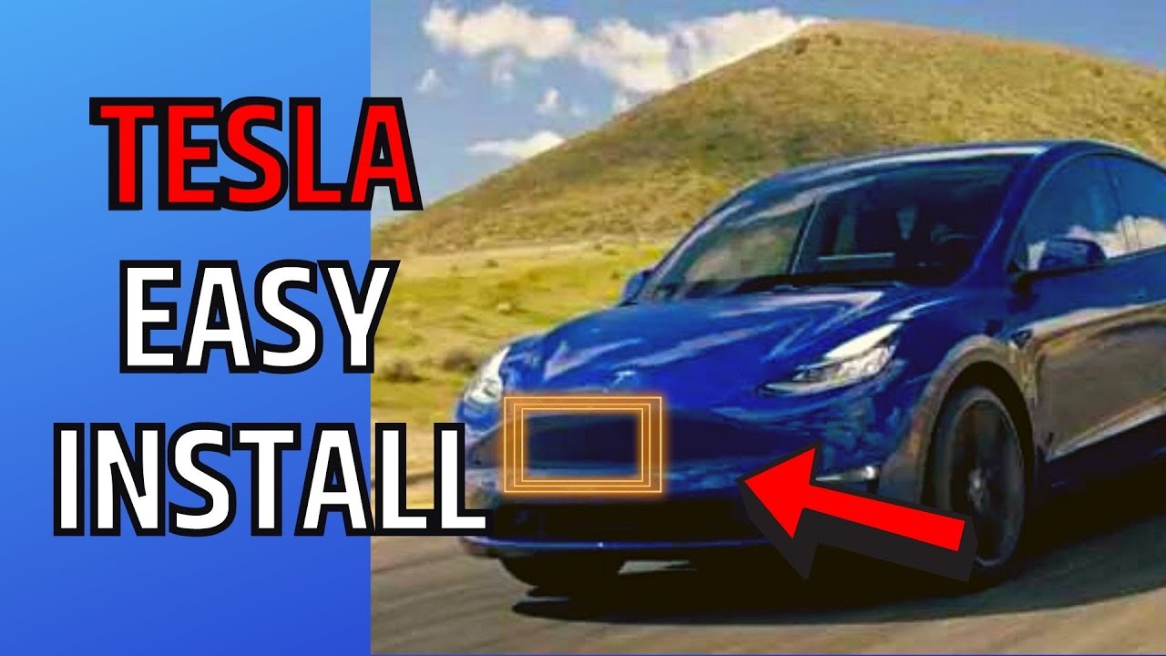 How to install Tesla’s front license plate holder in under a minute.