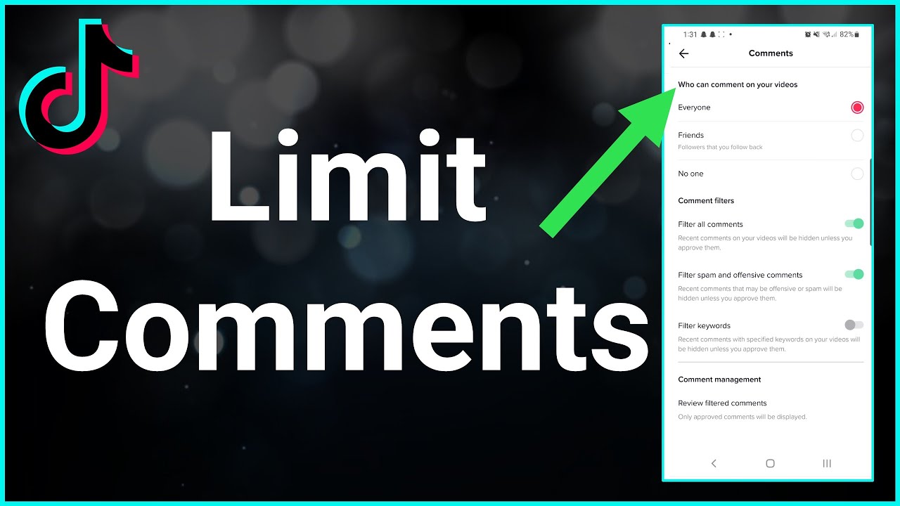 How To Limit Comments On TikTok