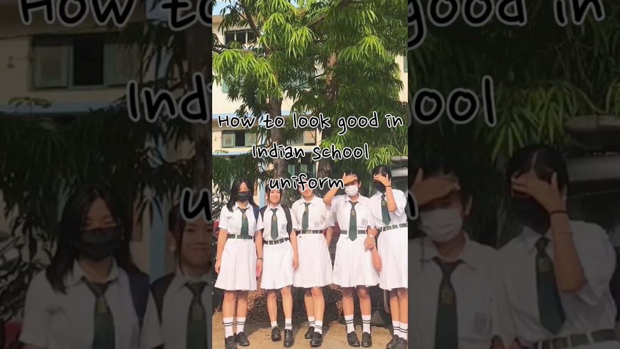 How to look good in Indian school uniform 💌 #koreanbeauty #viralshots #glowup #aesthetic
