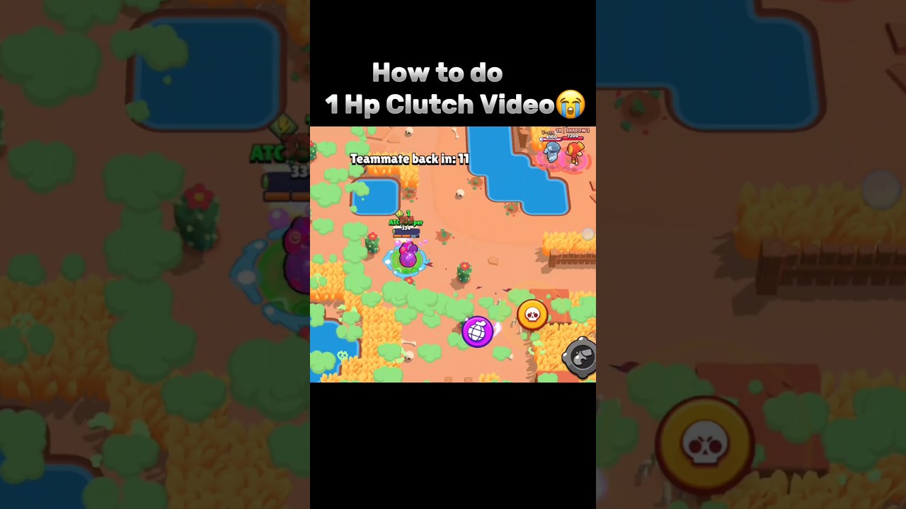 How to Make 1 Hp Clutch 💀🙏 #brawlstars #supercell #proplayer #edit #guide #1hp #shorts #viralshort