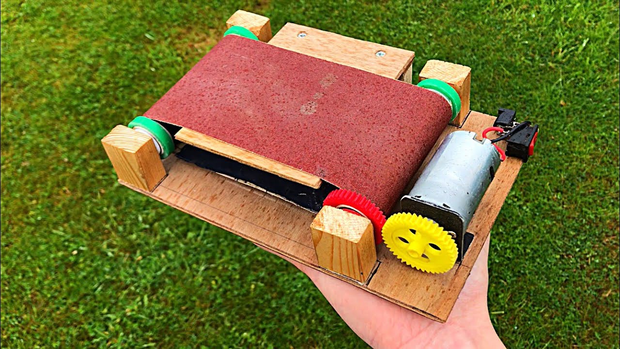 How to make a belt sander at home