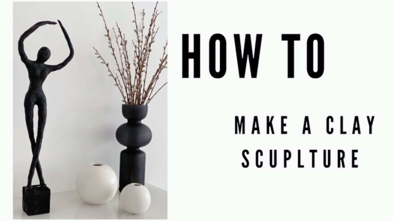 How to make a clay balerin sculpture/ kil ile dekoratif balerin biblo/heykel nasıl yapılır?