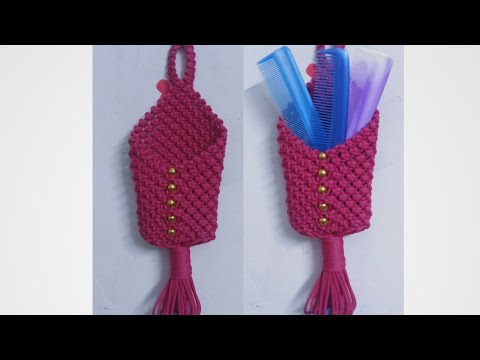 how to make a comb holder with macrame Dori new design