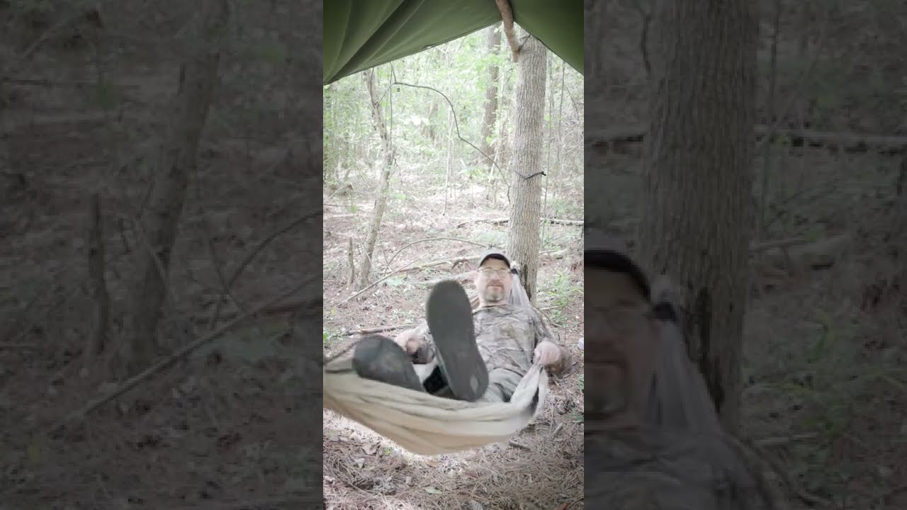 How to make a hammock from a sheet, blanket or tarp!