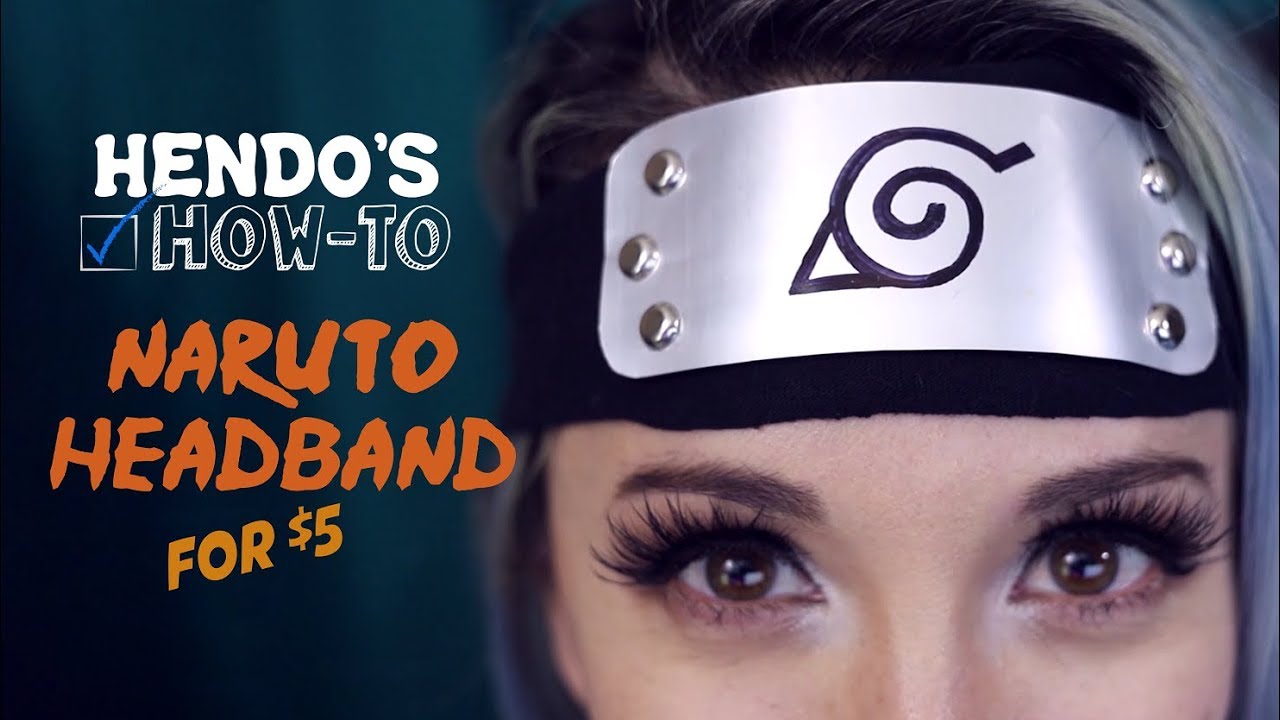 How to Make a NARUTO Headband for $5 from a Soda Can | Cosplay Free Pattern