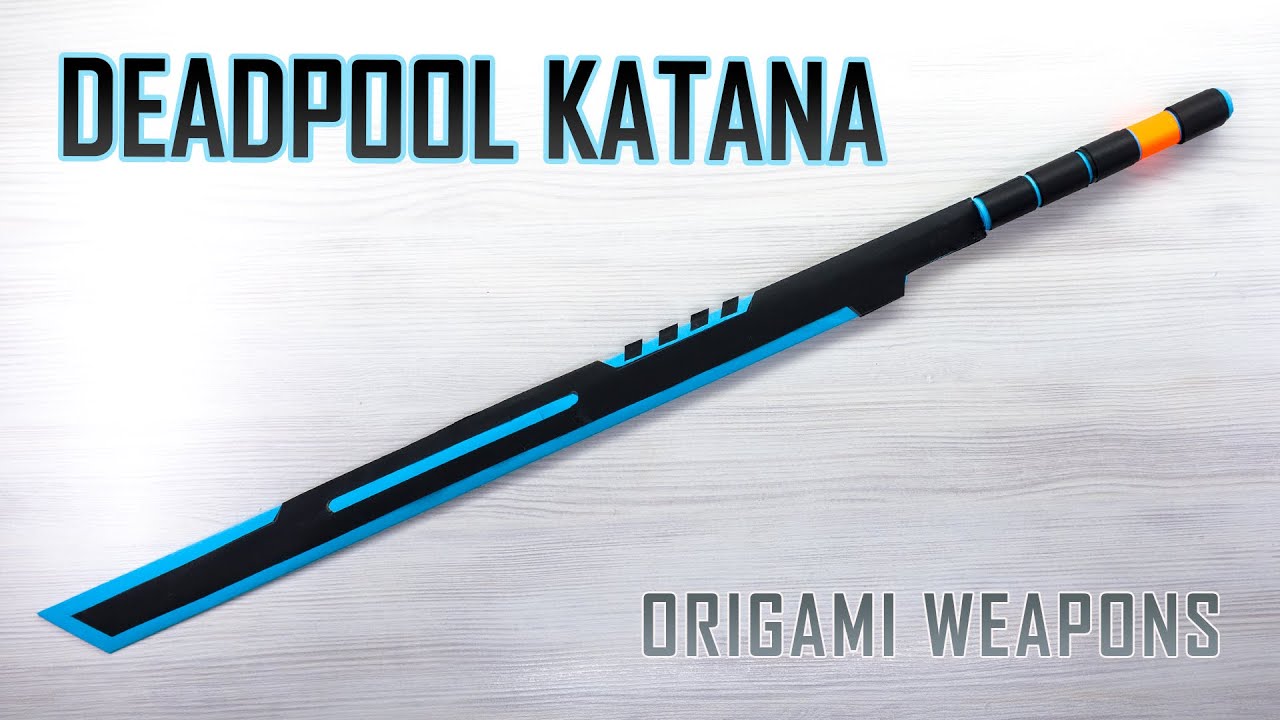 How to Make a Paper DEADPOOL KATANA – Easy DIY Tutorial!