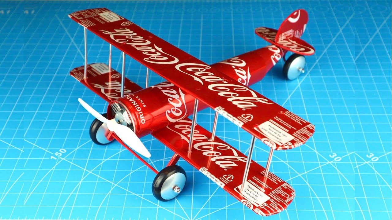 How To Make A Plane With Coca Cola Cans DIY