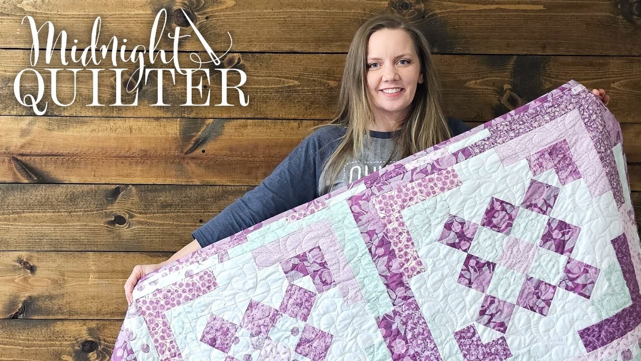 How to Make a Scrappy Granny Square Quilt - The Midnight Quilter