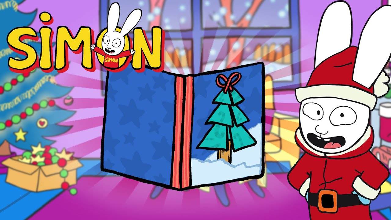 How to make a Super Christmas Card 🎄 🎅 ✉️ Simon | Cartoons for Children | Christmas DIY for Kids