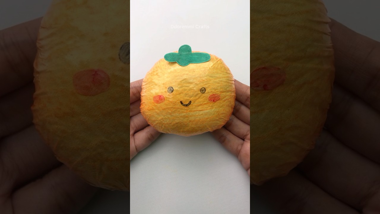 How to make a tissue paper squishy #papercraft #gift #squishy #satisfying #diy