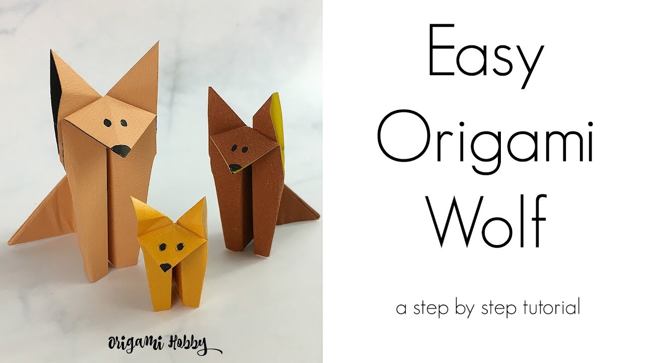How to Make Easy Origami Wolf - A Step by Step Tutorial
