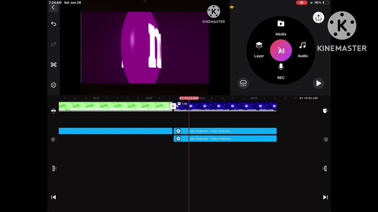 How to make G Major 64 on Kinemaster without saving