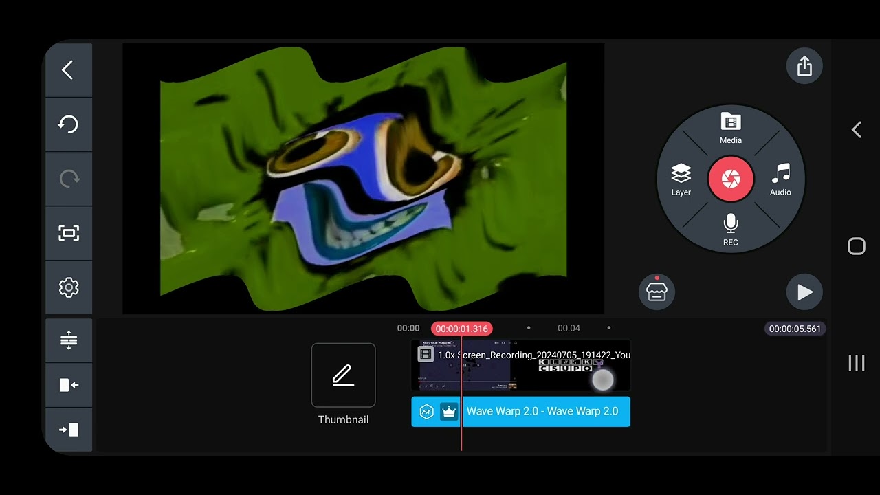 how to make happy on kinemaster