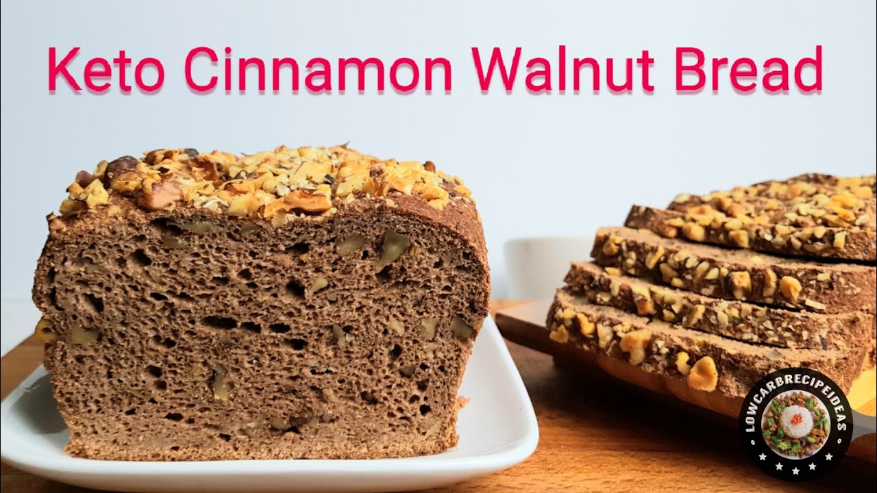 HOW TO MAKE KETO CINNAMON WALNUT BREAD - SOFT, FLUFFY, FLAVORFUL & SO DELICIOUS !
